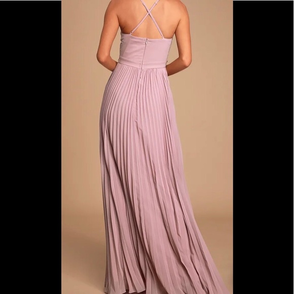 Lulus Loving You Forever Dusty Lavender Sequin Lace Dress NWT - Picture 4 of 7